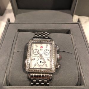 MICHELE deco diamond watch